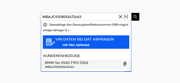 DAT VIN-Abfrage